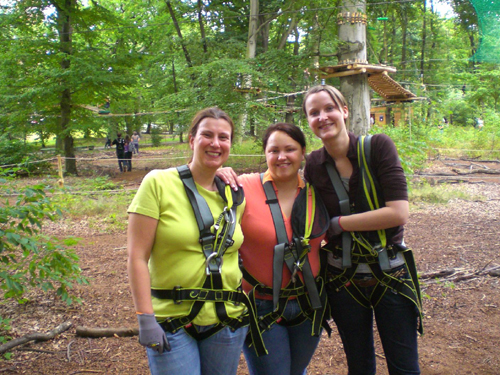 Silke, Sandra und Melle